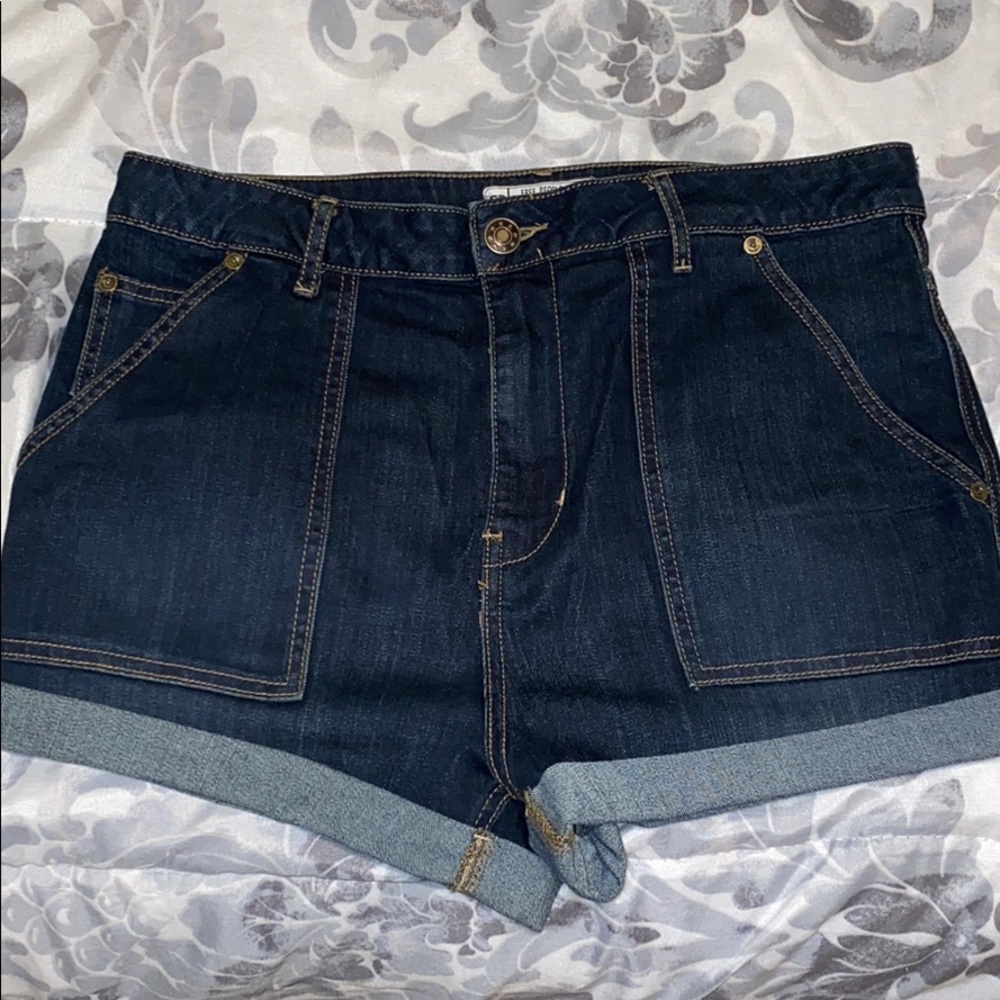 free people jean shorts